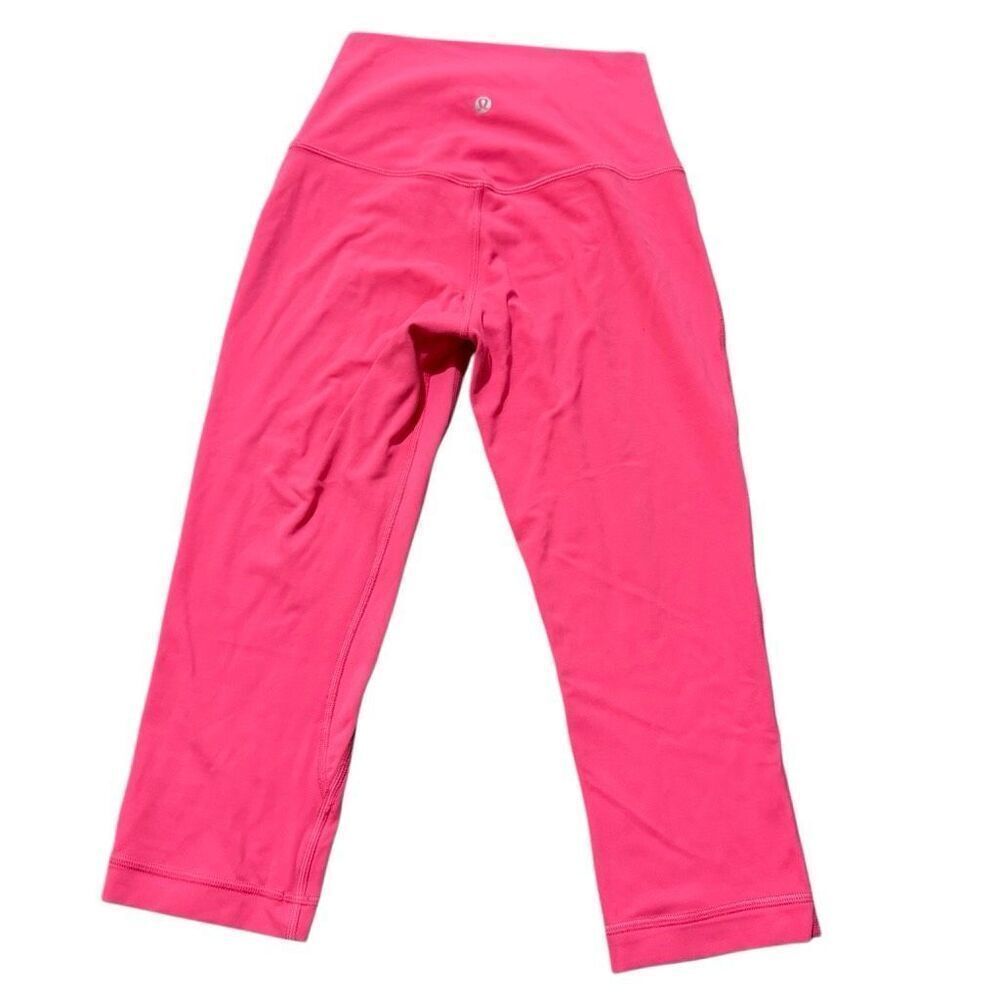 Lululemon pink align high rise crop 23” leggings size 4